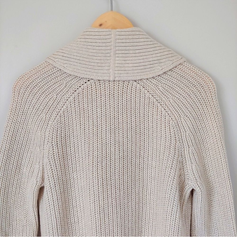 Aritzia Wilfred Tisserand Long Rib Knit Cardigan Sweater Merino Wool Size S - Picture 8 of 15